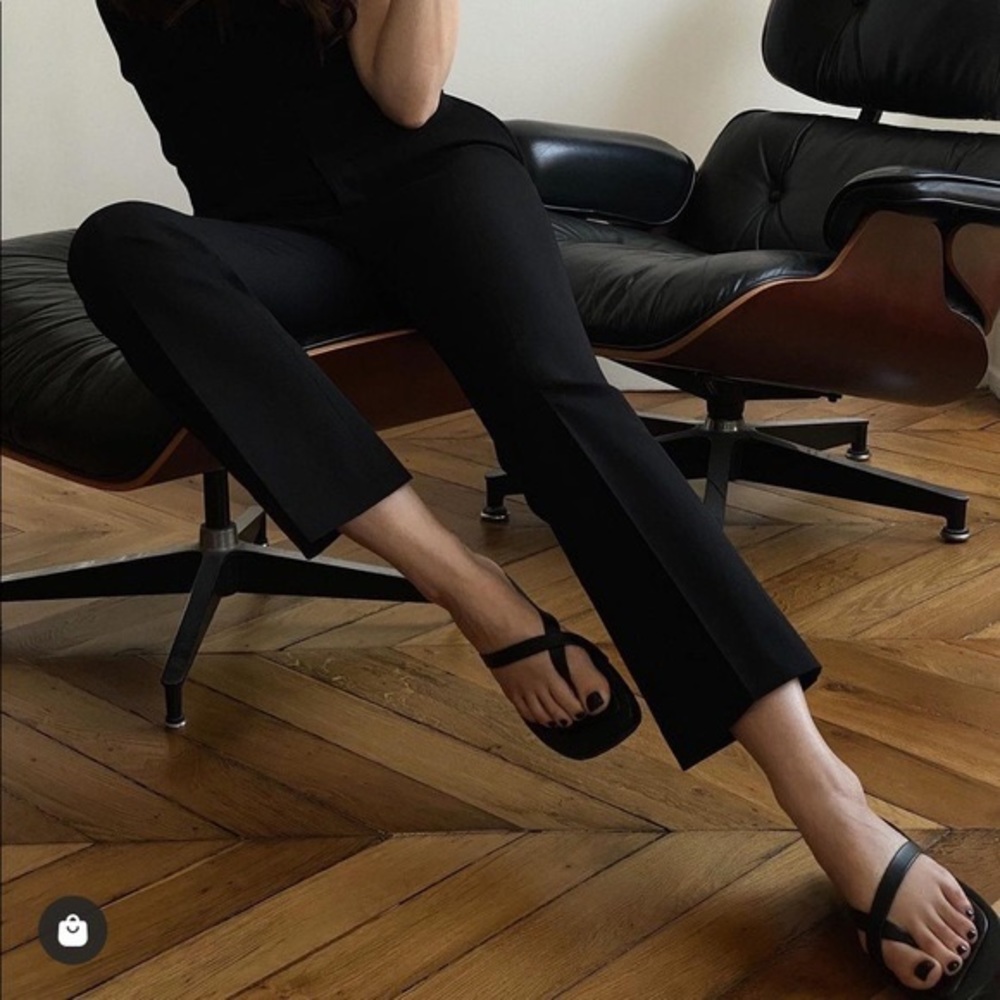 FRAME Le Montauk Cross Leather Sandals NEW